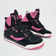 Nike Jordan Flight 45 High IP GS Damen Gr. UK 4,5 Black Vivid Pink 837024-008