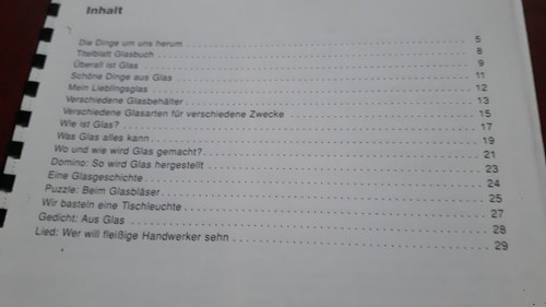 Montessori arbeitsheft glas - arbeitsheft:, "glas"