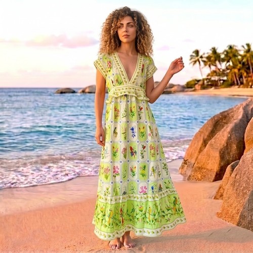 Boho sommerkleid leinen - boho,