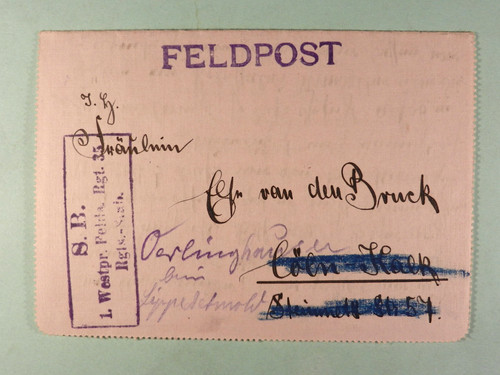 Reich feldpost faltbrief - dt., feldpost-faltbrief