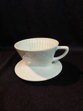 Melitta 100 Kaffeefilter 3 loch Porzellan erhabener Schriftzug 1A Erhaltung