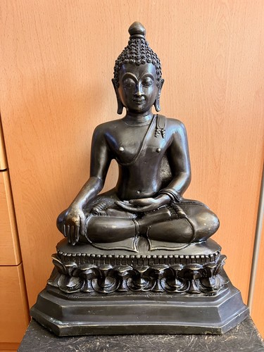 Bronzestatue buddha shakyamuni - bronzestatue,