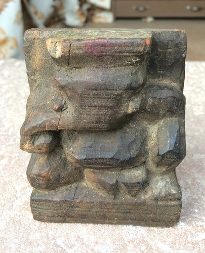 Vintage lord ganesha - ganesha, holzfigur