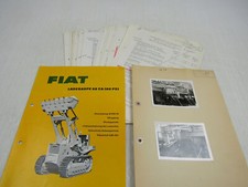 Prospekt Fiat 60 CA Laderaupe mit Meiller Frontlader und 2 Fotos Preislisten