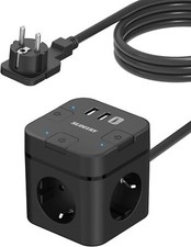 Steckdosenwürfel mit USB C, 3