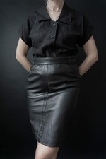 80s Highwaist Lederrock