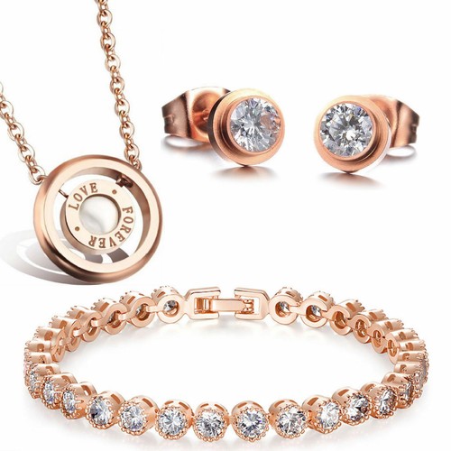 Damen schmuckset edelstahl - damen,
