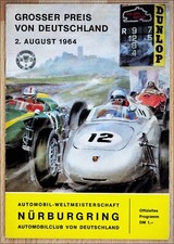 orig. Programm "Großer Preis Deutschland" B.R.M. , Ferrari,  Formel 1 von 1964