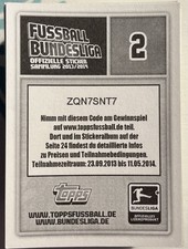 Ca. 220 Topps Sticker „Bundesliga 2013/2014“