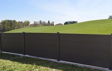 WPC Alu Sichtschutz Zaun Gartenzaun Windschutz Terrasse Garten Sichtschutzzaun