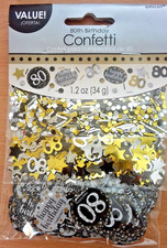 KONFETTI - 80  GEBURTSTAG -
