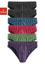 6 gestreifte Herren Slips ohne