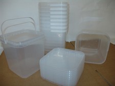 Kunststoffeimer transparent