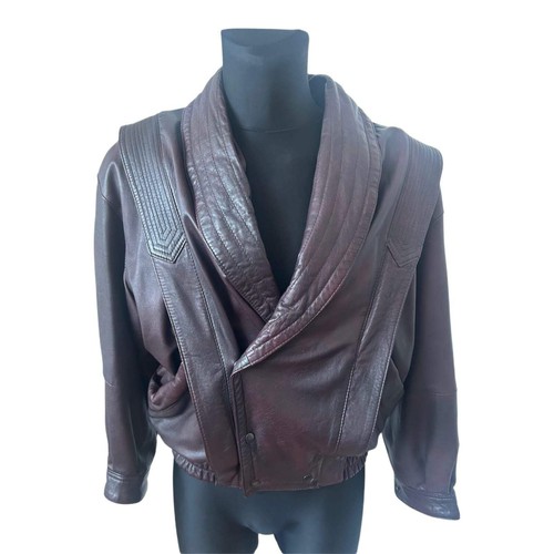 Herren lederjacke braun - 48,