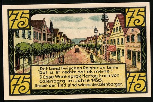 Notgeld eldagsen 1921 75 - eldagsen,