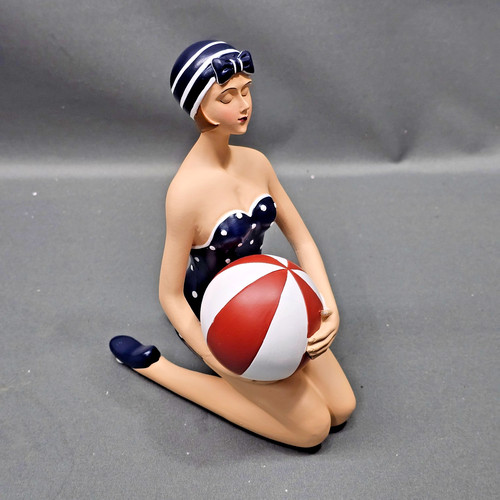 Pinup badefrau deko figur - badefrau,