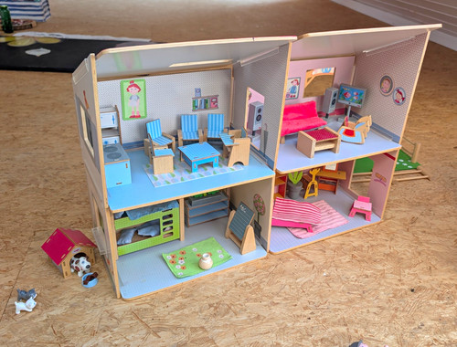 Haba puppenhaus aus - 2x,