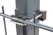 10er SET U Bügel Montage Zaun Doppelstab Pallas Pfosten Zaunbau Matte