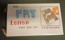 BACKFORM BUCHSTABEN ZAHLEN Letter Cake Pan Set Aluminium