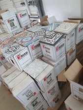 3m² Zementfliesen bunter Mix