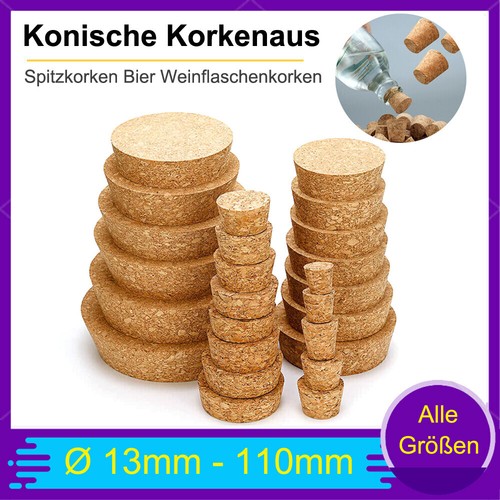 Konische korkenaus naturkorken - korkenaus,