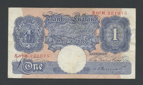 Bank england 1 schein - of, £1