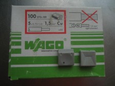 Neuware ! 100 x WAGO 273-101 Dosenklemmen 5-Leiter 0,75/1,0/1,5 mm² solid Klemme