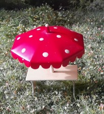 MMM Minatur H0 Möbel Mayer Sima Sonnenschirm rot  Guss  alt antik 50er Jahre