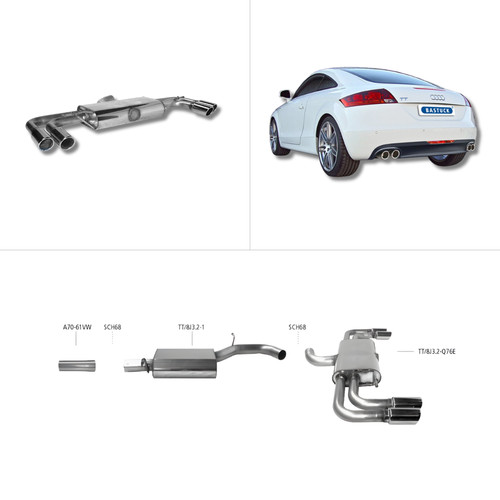 Bastuck komplettanlage audi - -,