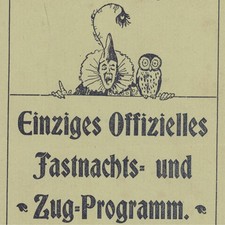 Fastnacht Mainz Programm Karnevalsverein Zugprogramm Verlag Adam Harth 1903
