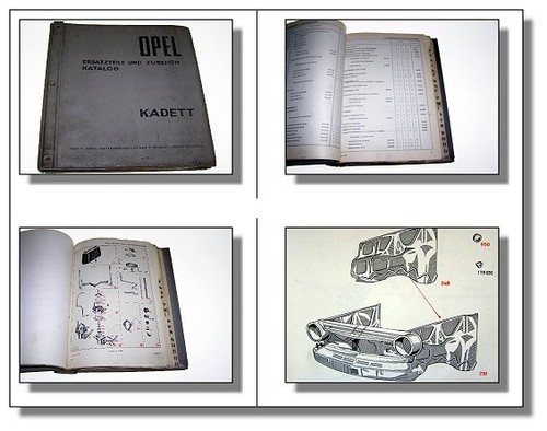 Opel kadett teilekatalog - a,