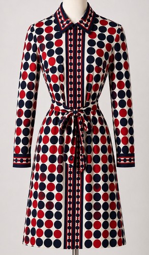 Vtg 1960s belted - vtg,