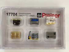 Preiser 17704 HO 1:87; Gitterboxpalette. Paletten mit Ladegut, NEU & OVP
