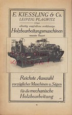 LEIPZIG, Werbung 1920, E. Kiessling & Co. Holzbearbeitungsmaschinen