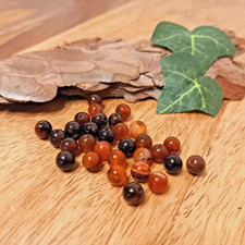 30 natürliche Achat Perlen Ø