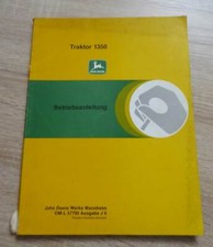 John Deere Schlepper 1350 Betriebsanleitung