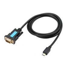 XT-XINTE USB-C to RS232 DB9 Male Serial Adapter w/ Female to Female  Converter