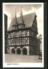 Alsfeld i. H., Rathaus im Sonnenschein, Ansichtskarte 1936 