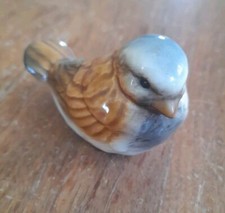 Göbel Vogel Figur, Porzellan Spatz, Meise? Goebel