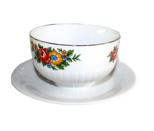 Suppentasse mit untertasse - suppentasse,