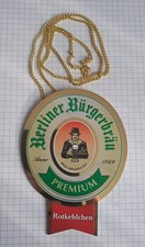 Berliner Bürgerbräu Premium  Zapfhahnschild 