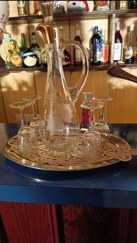 Antikes baccarat likör set - baccarat, likör-set