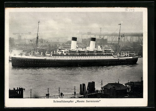 Zweischrauben motorschiff - ak, zweischrauben-motorschiff