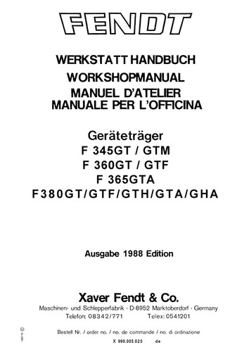 Fendt f345gt gtm f360gt - fendt,
