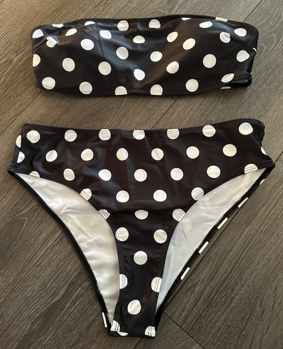 Damen bikini schwarz weiße - bikini,