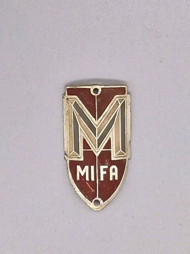 Steuerkopfschild mifa rot - rot, |