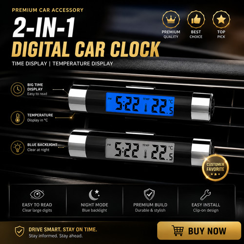 Auto mini elektronische uhr - auto,