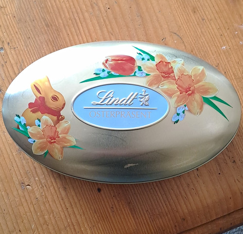 Lindt osterpräsent blechdose - lindt,