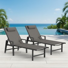 2x Sonnenliege Gartenliege