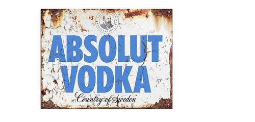 Absolut vodka retro look - retro,